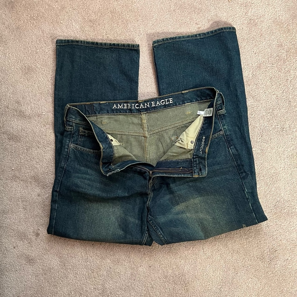 Men American Eagle Boot Cut Jean 38x30 - Picture 5 of 6